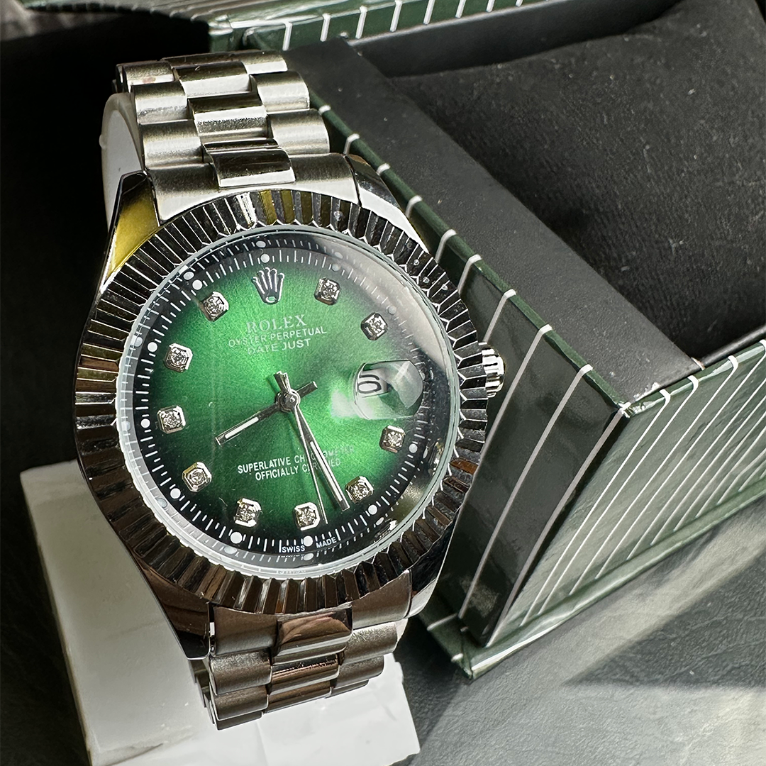 Rolex green date dial