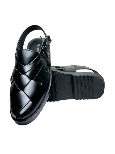 Cross black peshawari sandal