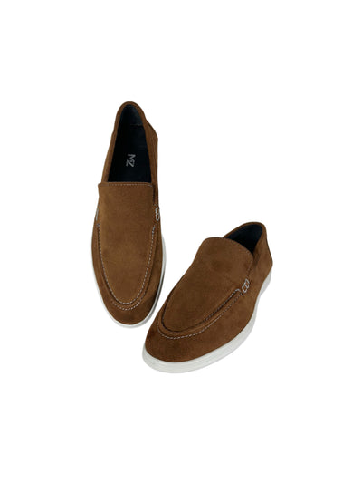 Suede Leather Loafers Brown