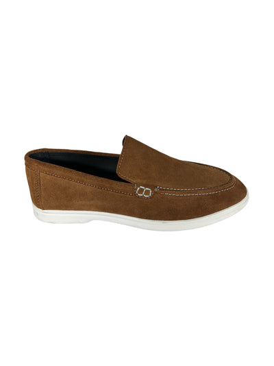 Suede Leather Loafers Brown