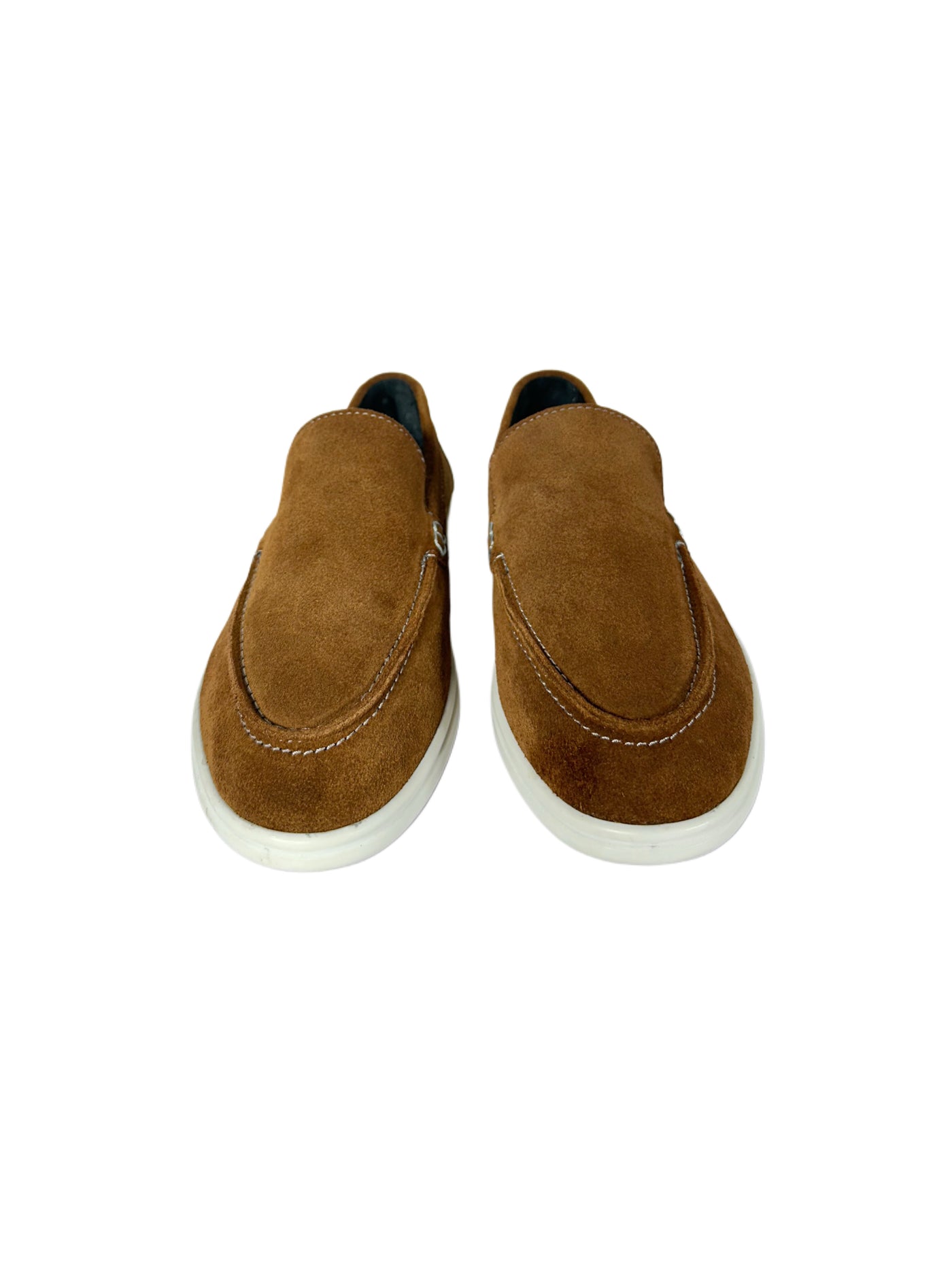 Suede Leather Loafers Brown